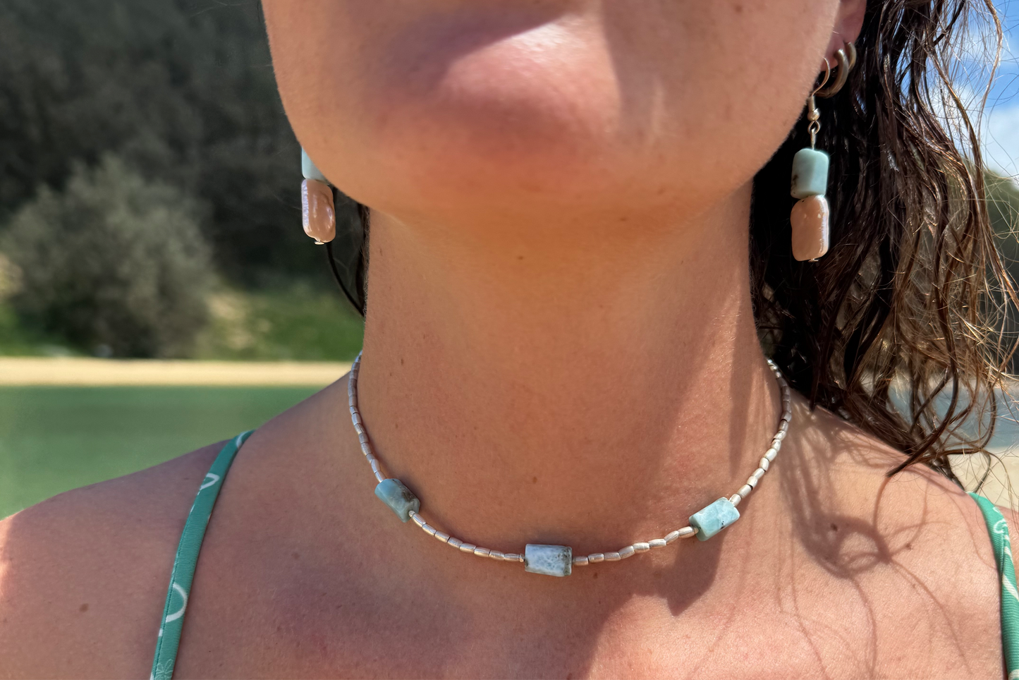 Larimar necklace