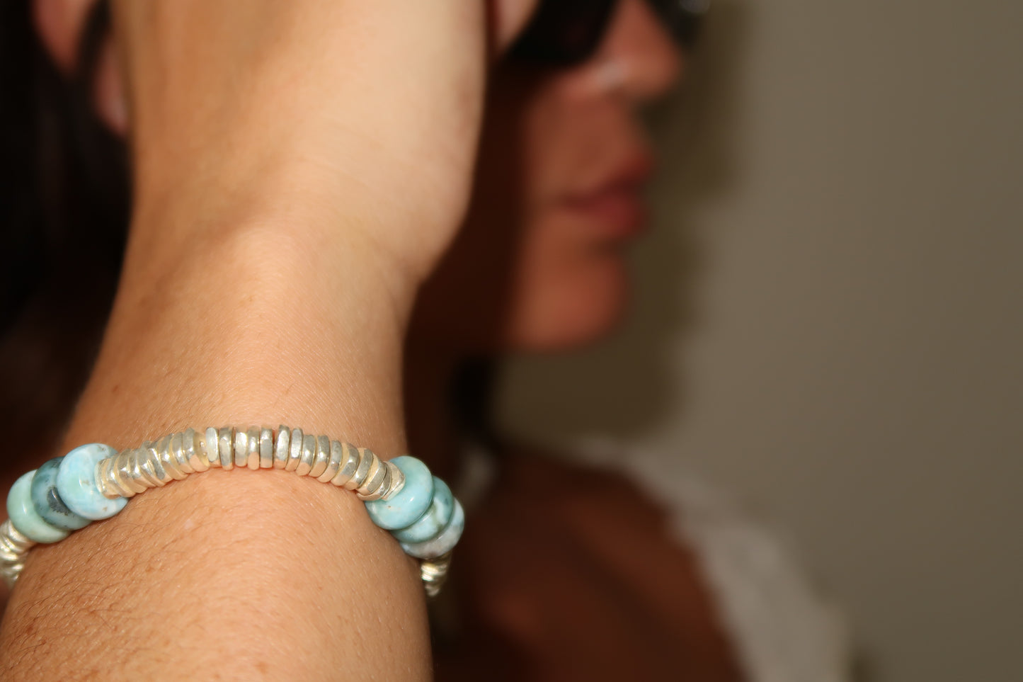 Larimar bracelet